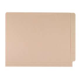 Economy End Tab File Folder, Straight Tabs, Letter Size, 0.75" Expansion, Manila, 100/Box