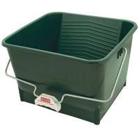WOOSTER 8616 Paint Roller Bucket, 4 gal Capacity, Polypropylene, Green, Comfort-Grip Handle