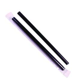 Boba Straws, 9", Black, 1,600/Carton