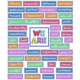 Motivational Bulletin Board Sets, 52-Piece Set, We Stick Together: Motivational, 7.9" x 15", Multicolor