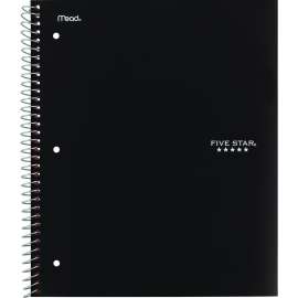 Wirebound Notebook, 5-Subject, Medium/College Rule, Assorted Cover Colors, (200) 11 x 8.5 Sheets, 2/Pack