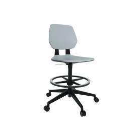 Commute Extended Height Task Chair, Supports Up to 275 lbs, 18.25" to 22.25" Seat Height, Gray/Black