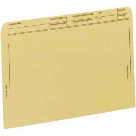 Patient File Pocket, Letter Size, Tan, 50/Box