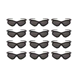 V30 Nemesis Foam Safety Glasses, Black Nylon Frame, Smoke Polycarbonate Lens, 12/Carton