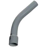 Carlon UA7AKB-CAR Conduit Elbow, 45 deg Angle, PVC, Gray