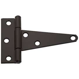 2PK 4" BLK HVY T-Hinge