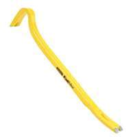 STANLEY 55-102 Wrecking Bar, 24 in L, Beveled/Slotted Tip, 1-3/4 in W Tip, HCS, 3/4 in Dia