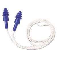 AirSoft Reusable Earplugs, TPE, White Nylon Cord