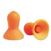 Quiet Reusable Earplugs, Foam, Orange, Corded, Impact Case