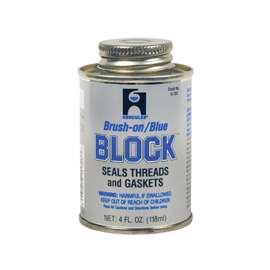 Oatey Brush-on Block 15703 Thread and Gasket Sealant, 4 oz Can, Liquid, Paste, Blue
