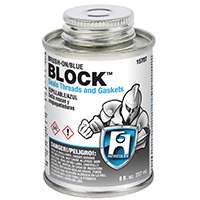 Oatey Brush-on Block 15707 Thread and Gasket Sealant, 8 oz Can, Liquid, Paste, Blue