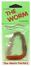6" BRN/ORG Worm Lure