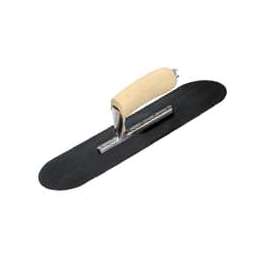 QLT PT164B Pool Trowel, Steel Blade, Comfort Grip, Curved Handle, Wood Handle, 4-1/2 in OAW