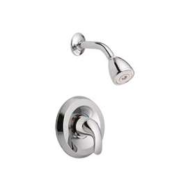 Moen 82604 Shower Faucet, 1.75 gpm, Metal, Chrome Plated, Lever Handle, 1-Handle