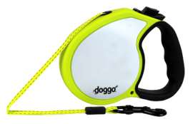 MED YEL Refle Dog Leash