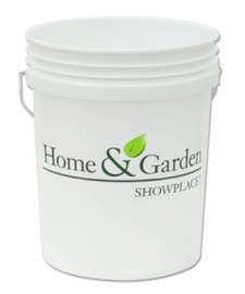 H&GS 5GAL WHT Plas Pail