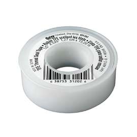 Oatey 31202 Thread Sealant Tape, 520 in L, 1/2 in W, PTFE, White