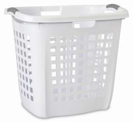 19-7/8"WHT Carry Hamper