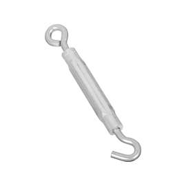 National Hardware 2173BC Series N221-960 Turnbuckle, 175 lb Working Load, 5/16-18 in Thread, Hook, Eye, 9 in L Take-Up