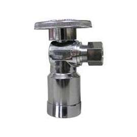 Plumb Pak PP2622POLFBG Stop Valve, 1/2 x 3/8 in Connection, Compression, 125 psi Pressure, Brass Body