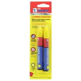 2PK YEL Lumber Crayon