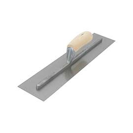 Marshalltown FT362 Finishing Trowel, 12 in L Blade, 4 in W Blade, Steel Blade, Comfort Grip, Curved Handle, Wood Handle