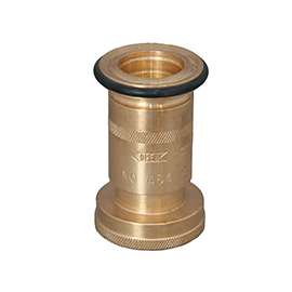 ABBOTT RUBBER JAHN-150 Nozzle, 1-1/2 in, NPT, Thermoplastic Rubber, Brass