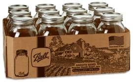 Ball 12PK QT Smooth Jar