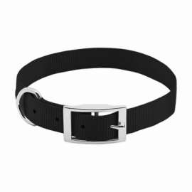 PE 1x26 BLK Dog Collar