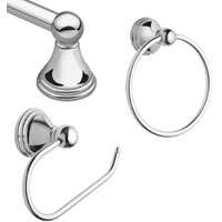 Moen Preston Series DN8433CH Bath Hardware Set, Metal, Chrome