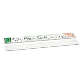 Dry Erase Sentence Strips, 24 x 3, White, 30/Pack