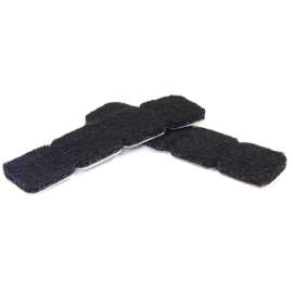 TG 16PC 1"BLK Felt Pads