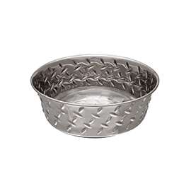 Loving Pets 7257 Pet Feeding Dish, XL, 3 qt Volume, Stainless Steel, Silver