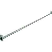 Prosource 21016PHX-PS Adjustable Closet Rod, 72 to 120 in L, Steel