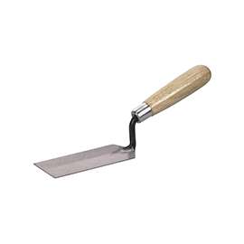 QLT 934 Margin Trowel, 5 in L Blade, 1-1/2 in W Blade, Steel Blade, Hardwood Handle