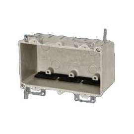 fiberglassBOX 9313-EWK Electrical Box, 3 -Gang, Fiberglass Reinforced Polyester BMC, Beige/Tan