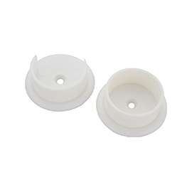 ProSource 23701PHX-PS Closet Pole Socket, Plastic, White