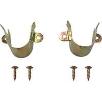 ProSource 33059CZB-PS Closet Pole Bracket, Steel, Satin Brass Tone