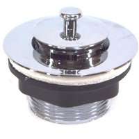 US Hardware P-105C Bathtub Strainer with Stopper, Plastic, Chrome