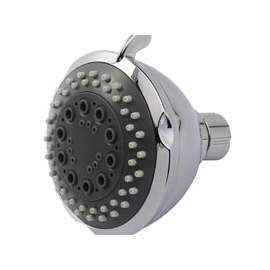 Boston Harbor Shower Head, 1.75 (6.6) 80 gpm (L/MIN) psi, 1/2-14 NPT Connection, Threaded, 3-Spray Function, Chrome