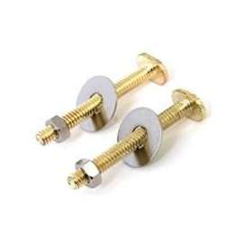 ProSource Bolt Set, Steel, Brass, For: Use to Attach Toilet to Flange