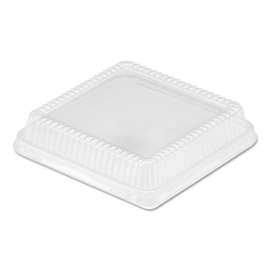 Plastic Dome Lid, 8.25 x 8.25 x 1.5, Clear, 500/Carton