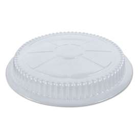 Plastic Dome Lid, 8.25" Diameter x 0.88"h, Clear, 500/Carton
