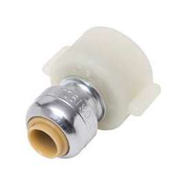 SharkBite U3525LFA Pipe Connector, 1/4 x 1/2 in, FIP x Compression, Brass, 200 psi Pressure