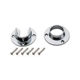 National Hardware V8600 S822-080 Closet Flange Set, Zinc, Chrome