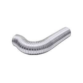 Lambro 302L Semi-Rigid Duct, 4 in, 8 ft L, Aluminum