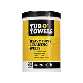 Tub O'Towels TW90 Cleaning Wipes, Light Straw, 90 Can