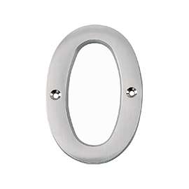 ProSource N-Z050SN-3L-PS House Number, Character: 0, 4 in H Character, 2.67 in W Character
