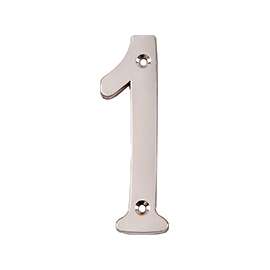 ProSource N-Z041SN-3L-PS House Number, Character: 1, 4 in H Character, 1.1 in W Character
