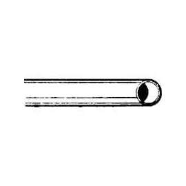 Streamline 1/2X2M Copper Tubing, 1/2 in, 2 ft L, Type M, Coil